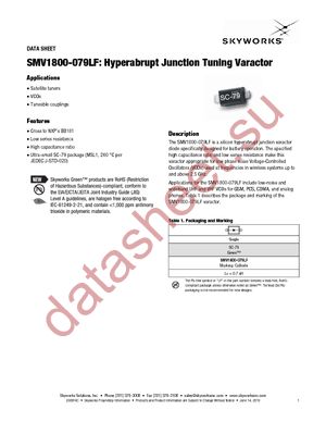 SMV1800-079LF datasheet  